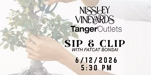 Sip & Clip: Bonsai Workshop with FatCat Bonsai