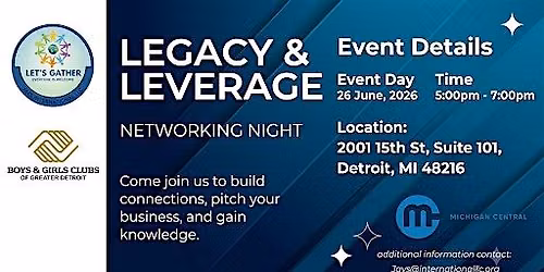 Legacy & Leverage  Networking night