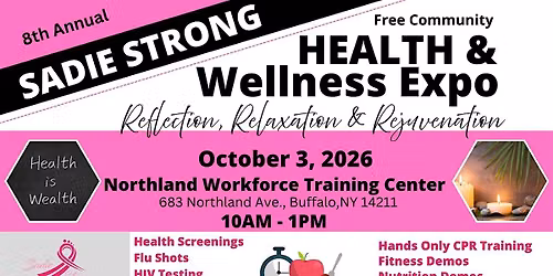 8th Annual Sadie Strong Community Health and Wellness Expo
