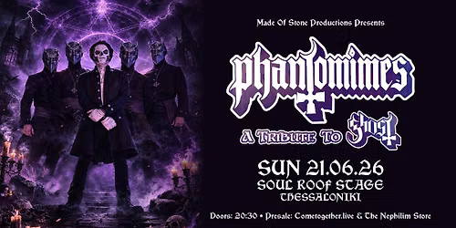 Phantomimes - a tribute to Ghost x 21.06.2026 x Thessaloniki