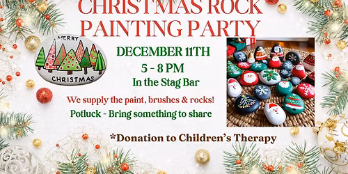 Christmas Rock Painting Party