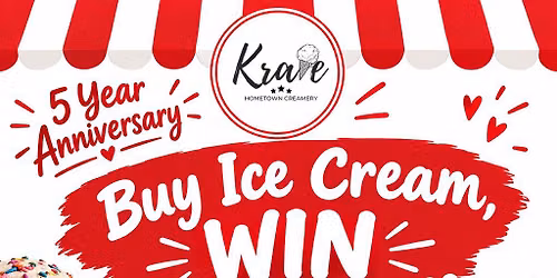 Celebration of 5 Years in Business at Krave Creamery
