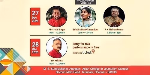 Soul Fest  at the MS Subbulakshmi Arangam
