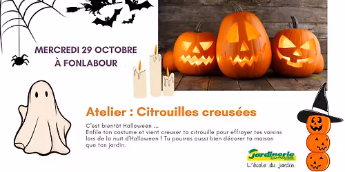 Atelier : Citrouilles creus\u00e9es