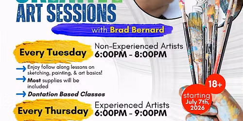 Creative Art Sessions w\/ Brad Bernard at BCOTA