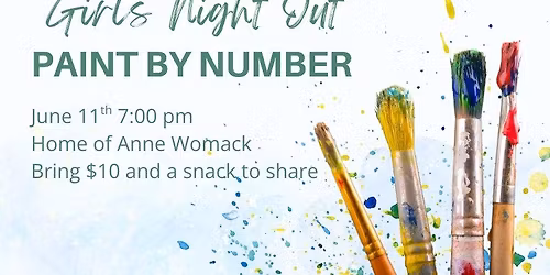 Girls Night Out -- Paint by Number