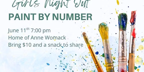 Girls Night Out -- Paint by Number