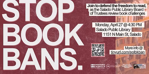 Stop Book Bans: Salado Public Library