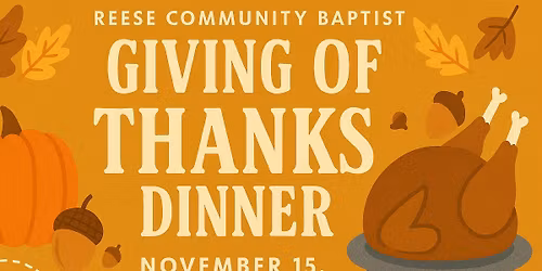 Giving of Thanks Dinner