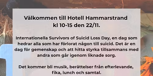Internationella Survivors of Suicide Loss Day