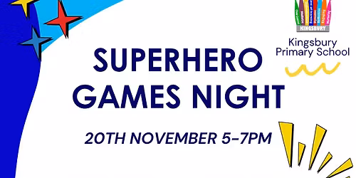 PTFA Superhero Games Night