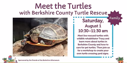 Meet the Turtles with Berkshire County Turtle Rescue | Children's Programming