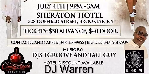 CANDY APPLE PRODUCTIONS PRESENTS GROWN & SEXY SUMMER WHITE AFFAIR