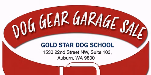 Dog Gear Garage Sale