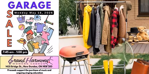Annual Chorus Garage Sale