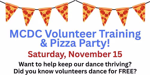 MCDC Volunteer Training & Pizza Party!