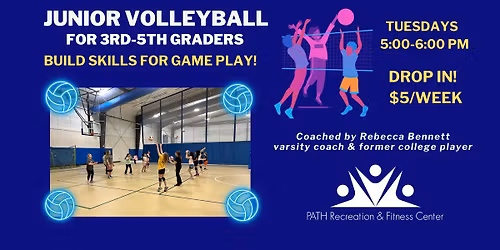 Junior volleyball for 3rd-5th graders