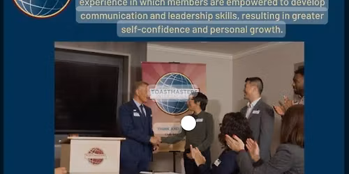 Regular Wednesday Toastmasters Meeting