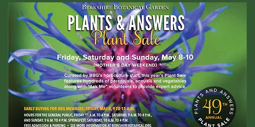 The 49th Annual Plants-and-Answers Plant Sale