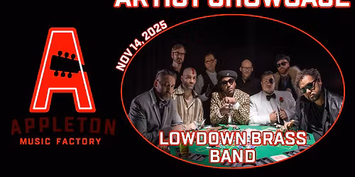 LowDown Brass Band and Kyle Megna & the Monsoons at Appleton Music Factory