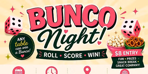 BUNCO NIGHT - at Mind Quest Puzzles and Games