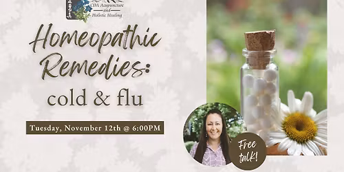 Free Talk: Natural Support for Colds & Flus with Homeopathy
