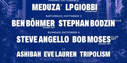 We Belong Here Central Park: Meduza Ben Bohmer & Bob Moses - 3 Day Pass