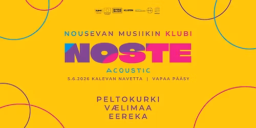 Noste Acoustic 2026 - nousevan musiikin klubi