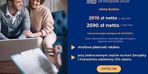 Kurs Po\u015brednik w Obrocie Nieruchomo\u015bciami - edycja zima 2025\/2026