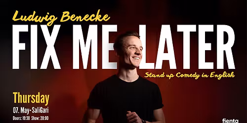 Fix Me Later - Stand Up Comedy Show in English