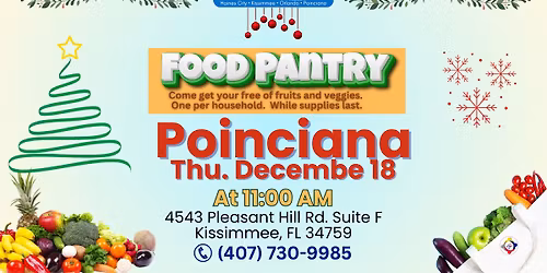 Food Pantry at Access Community Center - Poinciana