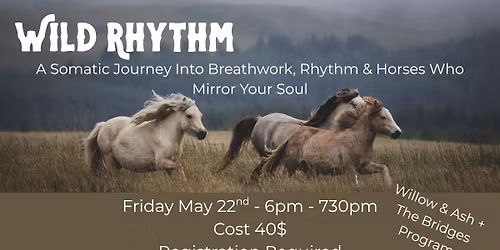 Wild Rhythm: A Somatic Journey Into Breathwork, Rhythm & Horses Who Mirror Your Soul