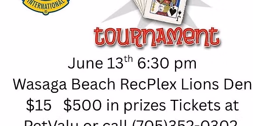 Lions Euchre tournament 