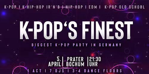 K-POP'S FINEST at PRATER BOCHUM [05\/04\/2026]