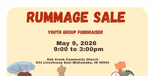 Rummage Sale, Youth Group Fundraiser