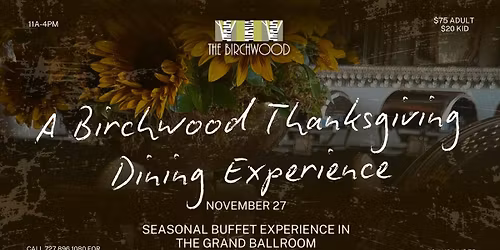 Thanksgiving Buffet in the Grand Ballroom