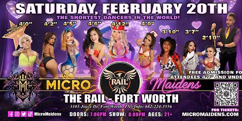 Fort Worth, TX - Micro Maidens: The Show @ The Rail