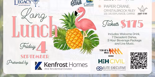 FNQ Legacy Long Lunch presented by Kenfrost Homes