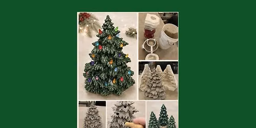 Vintage Ceramic Christmas Trees \u2013 Cast, Create & Glaze (2 sessions)