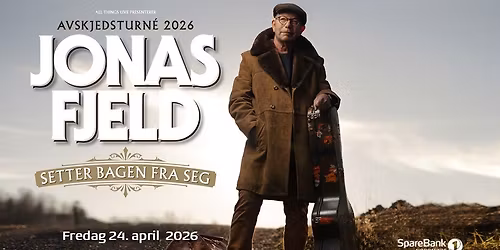 Jonas Fjeld setter bagen fra seg i Kristiansund \/\/ Kulturfabrikken \u2013 F\u00e5 billetter!