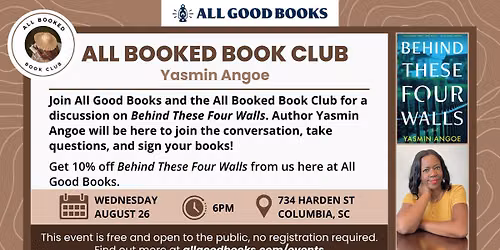 All Booked Book Club with Yasmin Angoe: "Behind These Four Walls"