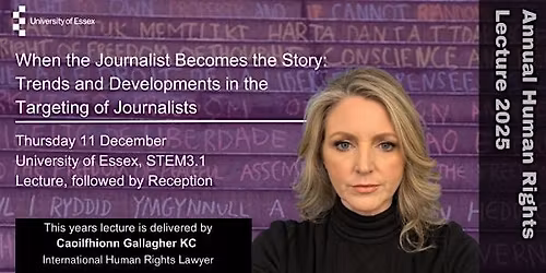 Annual Human Rights Lecture 2025 : Caoilfhionn Gallagher KC