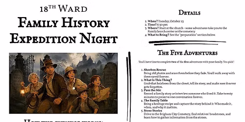 Family History Expedition Night