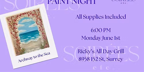 Archway to the Sea Paint Night at Ricky's Evergreen