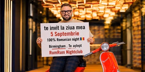 ZIUA lu'i ROBERTO \ud83c\uddf7\ud83c\uddf4 ROMANIAN PARTY \ud83c\uddf7\ud83c\uddf4 SAMBATA 5 SEPTEMBRIE 2026 O NOAPTE 100% ROM\u00c2NEASC\u0102 LA RUMRUM (fostul BUNA)