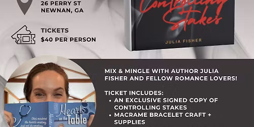 Controlling Stakes Book Launch with Julia Fisher