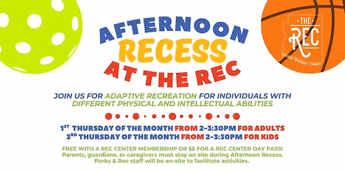 Afternoon Recess at the Rec - for Kids