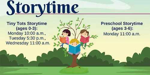 Tiny Tots StoryTime - MONDAY