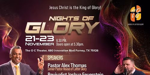 Nights of Glory - November 2025