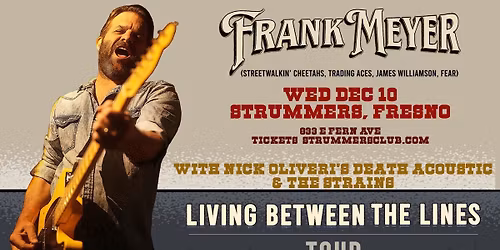 Frank Meyer, Nick Oliveri's Death Acoustic & The Strains Live at Strummers!